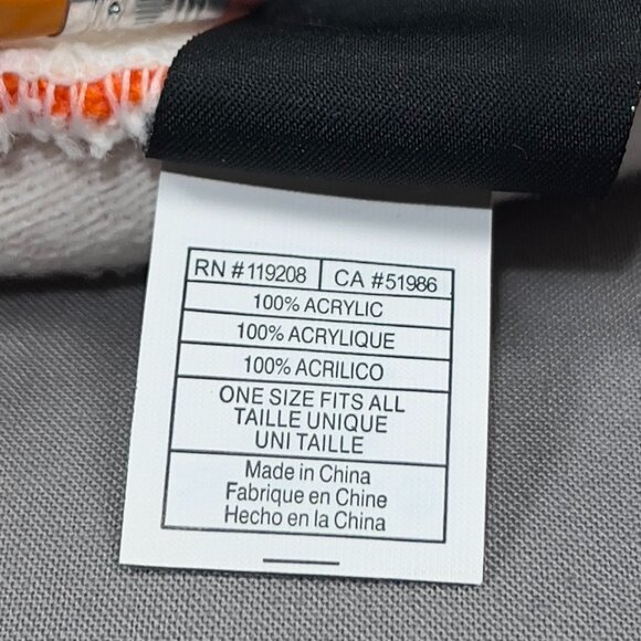 Chicago Bears NFL Beanie Skull Cap Hat Reebok Orange Ski Knit Winter Stripe Mens - Picture 9 of 14